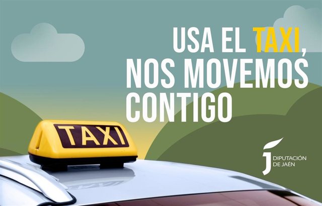 Archivo - Cartel de la campaña para fomentar el uso del taxi.