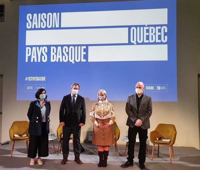 Presentación en San Sebastián de la temporada cultural Saison Québec - Pays Basque