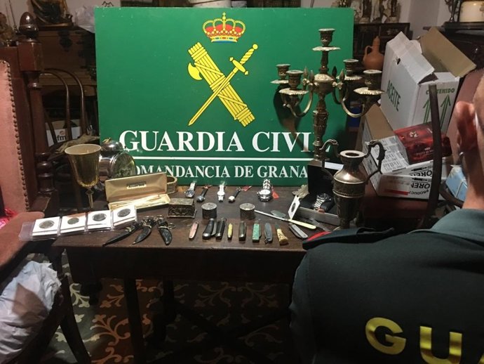 Objetos recuperados por la Guardia Civil