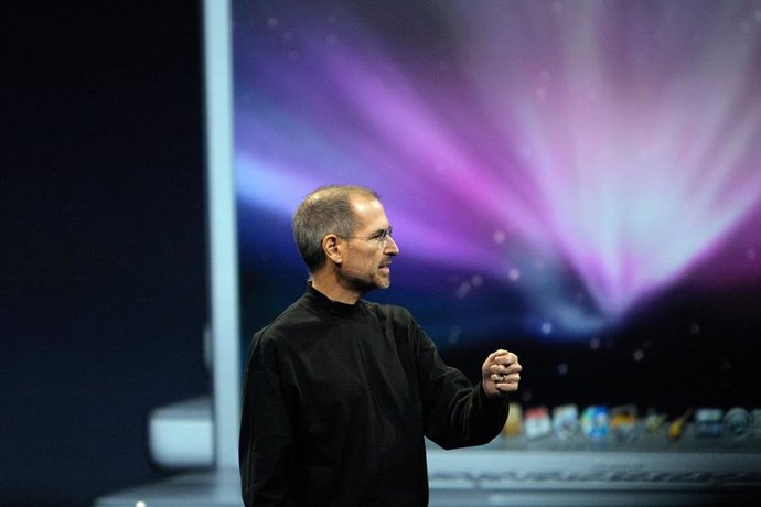 Steve Jobs, en una presentación de Mac OS.