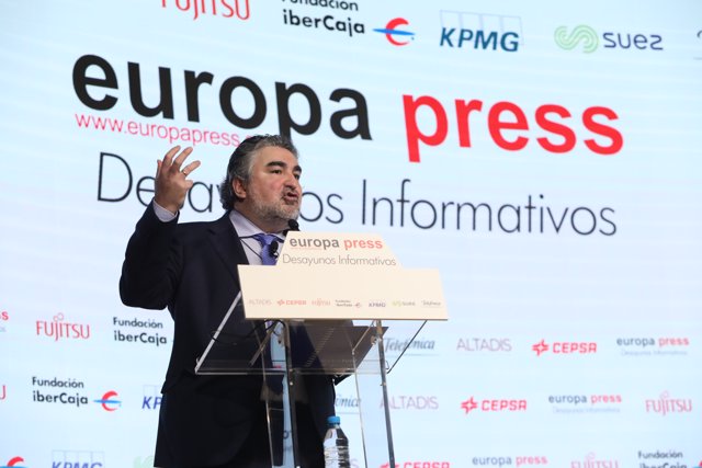 El ministro de Cultura y Deporte, José Manuel Rodríguez Uribes, protagoniza un Desayuno Informativo de Europa Press en el Auditorio "El Beatriz Madrid", en Madrid (España), a 8 de marzo de 2021.