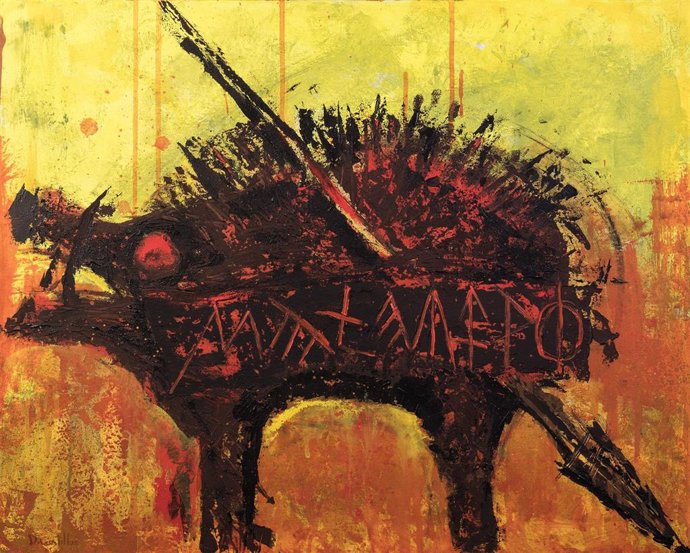 Una de las pinturas de David del Castillo