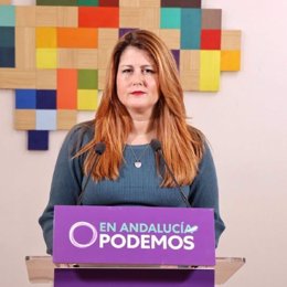 La coportavoz de Podemos Andalucía, Susana Serrano, en una imagen de archivo.