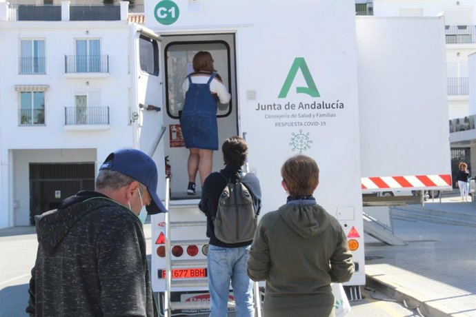 Cribado masivo en el municipio malagueño de Alhaurín el Grande realizado el 23 de marzo de 2021