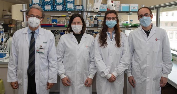 Josep Maria Llovet, Roser Pinyol, Carla Montironi y Florian Castet, del Idibaps