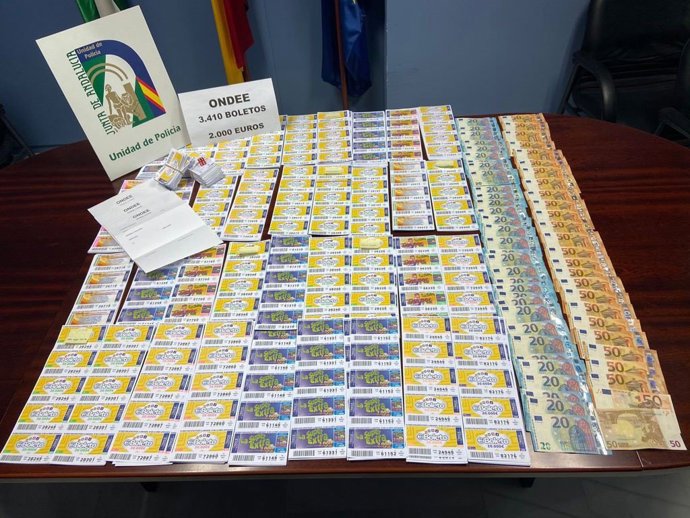 Lotería ilegal intervenida en Cádiz