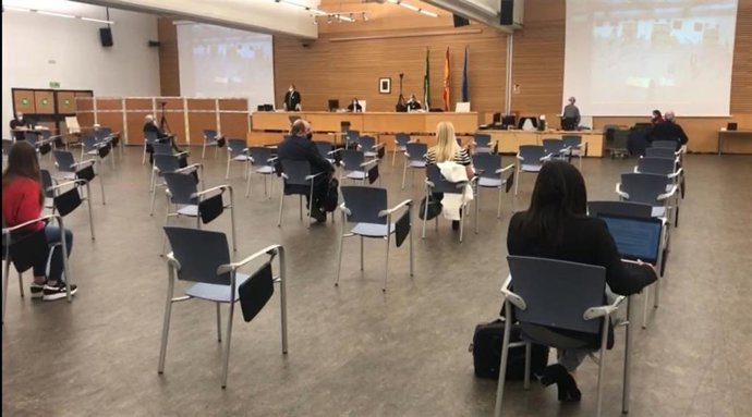 Sala del macrojuicio de 'Poniente'