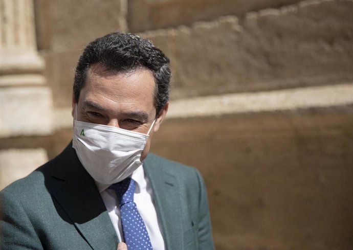 El presidente de la Junta , Juanma Moreno