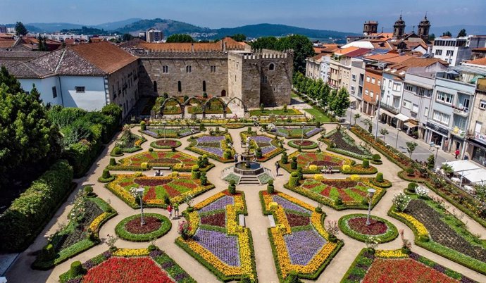 Jardín de Santa Bárbara en Braga (Portugal)