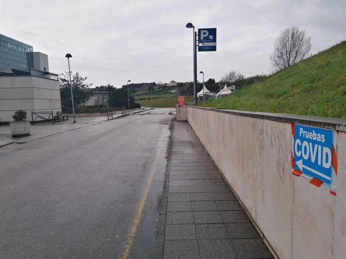 Pruebas COVID en el Hospital San Agustín de Avilés