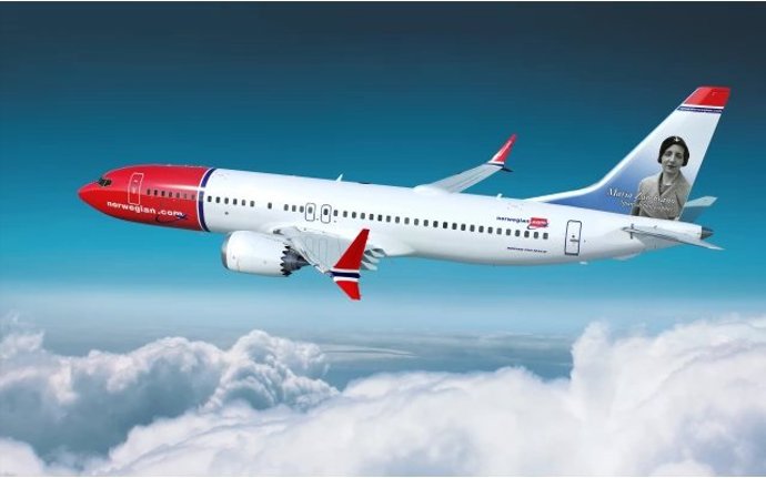 Archivo - Avión de Norwegian con María Zambrano 