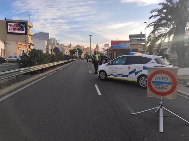 Control policial en Almería