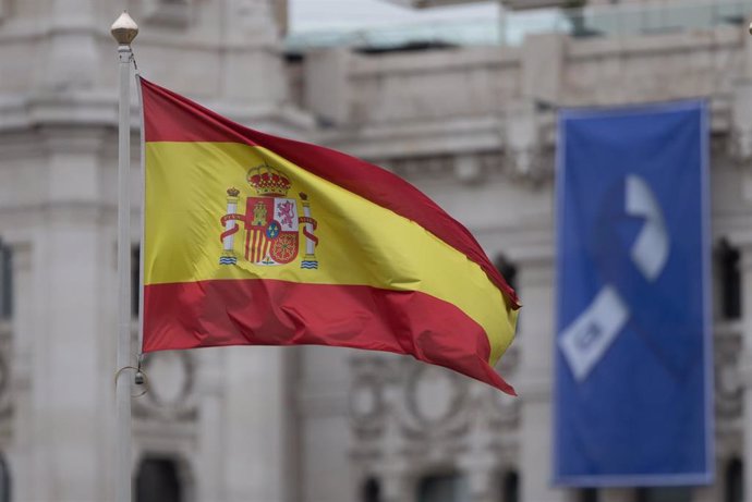 Archivo - Una bandera de España en una imagen de archivo. 