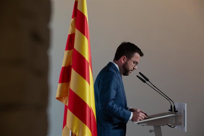 El vicepresidente en funciones de la Generalitat y candidato de ERC a la Presidencia, Pere Aragons, en una imagen de archivo.