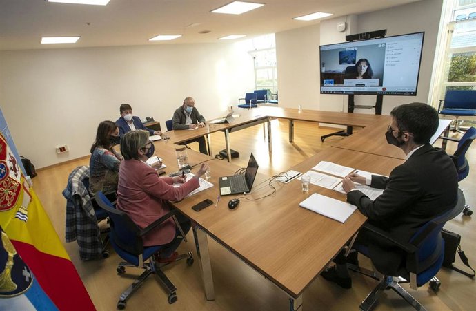 Lconselleira do Mar, Rosa Quintana, se reúne por videoconferencia con la directora general de Asuntos Marítimos y Pesca de lComisión Europea, Charlina Vitcheva