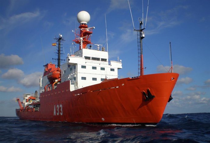 El buque de investigación oceanográfica (BIO) "Hespérides"