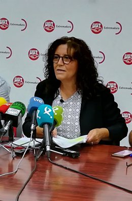 Archivo - Imagen de archivo de la secretaria general de UGT Extremadura, Patrocinio Sánchez