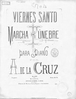 Portada de la marcha fúnebre Viernes Santo