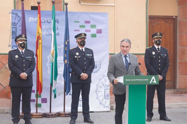 El consejero de la Presidencia, Administración Pública e Interior, Elías Bendodo, en Málaga