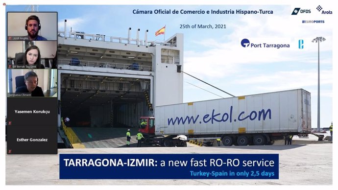 El Port de Tarragona presenta una nova ruta RO-RO amb Turquia ala Cambra Hispano-Turca.