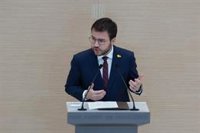 Aragonès rechaza la propuesta de Junts de no someterse a la segunda votación