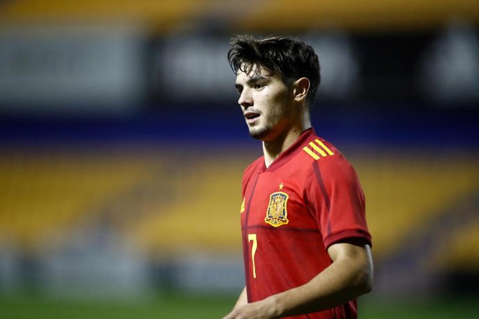 Archivo - Brahim Díaz, jugador de la selección española Sub-21