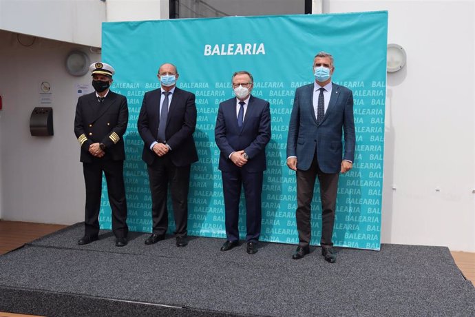 Presentador del nuevo ferry de Baleria para enlazar Melilla con Málaga, Almería y Motril
