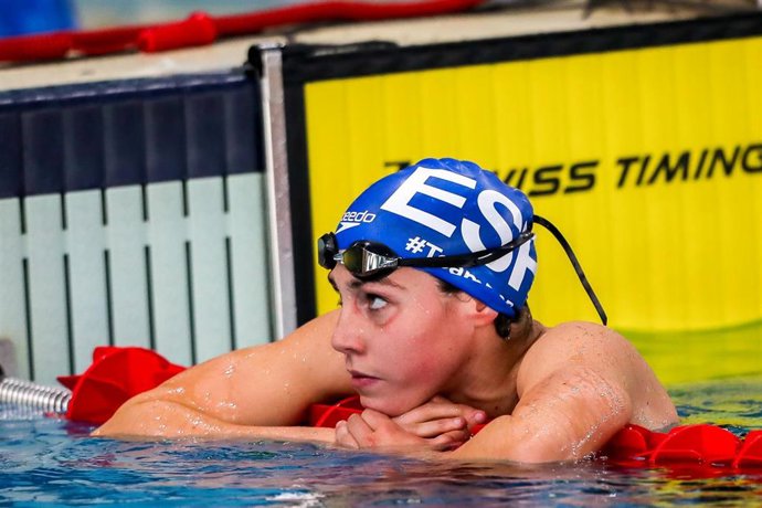 Archivo - La nadadora española Jimena Pérez