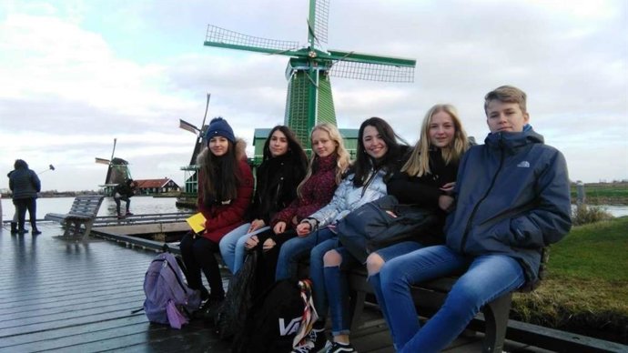 Alumnos extremeños en un viaje Erasmus.