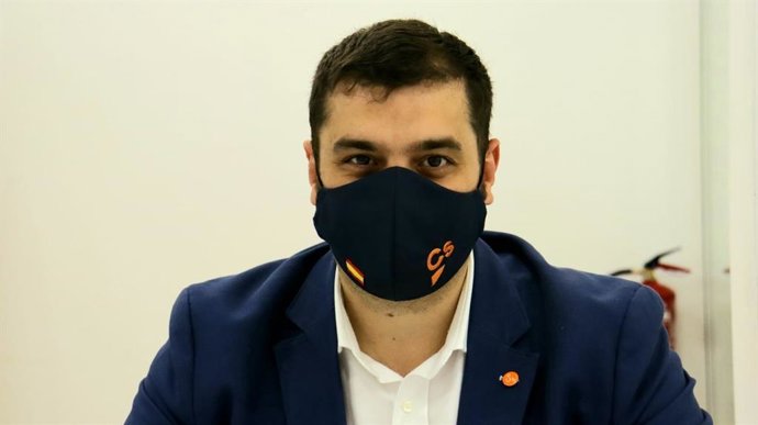 El portavoz de Cs en el Ayuntamiento de María de Huerva, Javier Zárate.