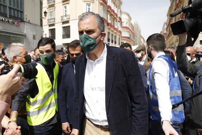 Javier Ortega Smith, secretario general de Vox, en rueda de prensa