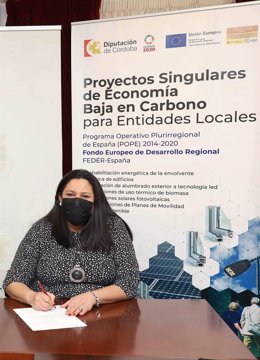 Archivo - La vicepresidenta primera y delegada de Asistencia Económica a los Municipios y Mancomunidades de la Diputación de Córdoba, Dolores Amo.