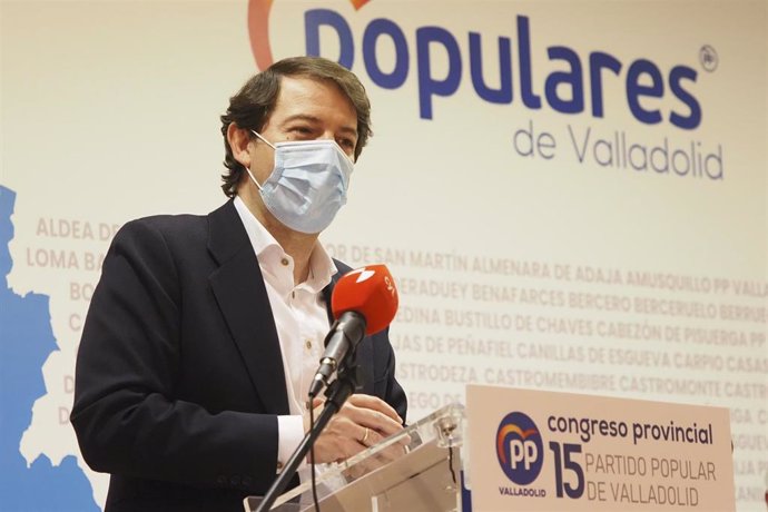 Alfonso Fernández Mañueco En La Clausura Del XV Congreso Del PP De Valladolid.