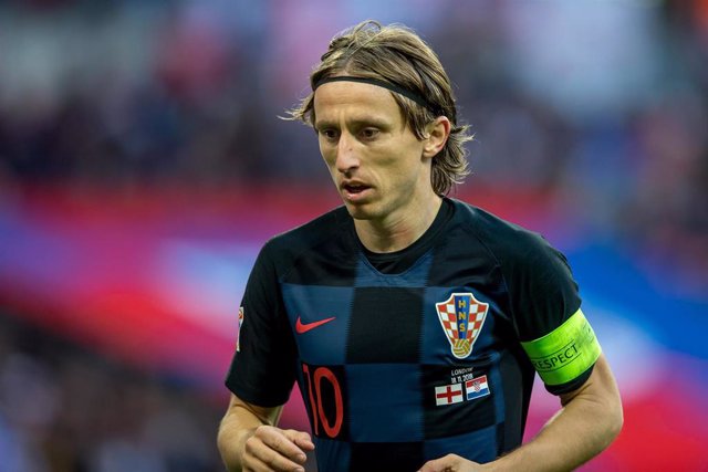 Archivo - Luka Modric con la selección de Croacia