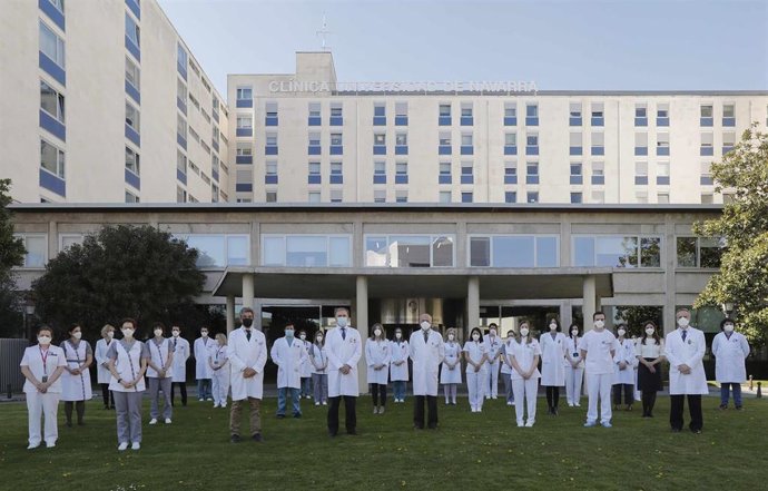 Parte del equipo de profesionales del Servicio PET de la Clínica Universidad de Navarra