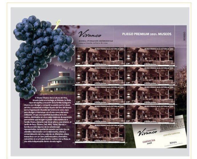Pliego sello Museo Vivanco