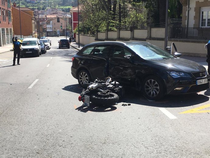 Accidente en Avilés.