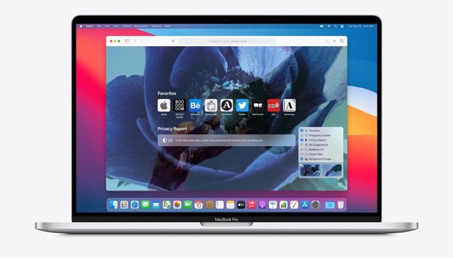 El navegador Safari en MacBook Pro