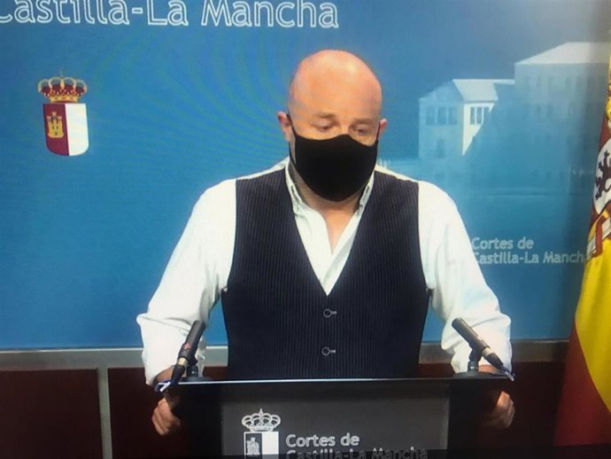 El presidente del Grupo Parlamentario Ciudadanos en las Cortes, Alejandro Ruiz,