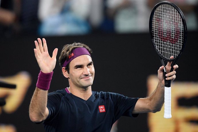 Archivo - Roger Federer of Switzerland celebrates after winning his second round match against Filip Krajinovic of Serbia on day three of the Australian Open tennis tournament at Rod Laver Arena in Melbourne, Wednesday, January 22, 2020. (AAP Image/Luka