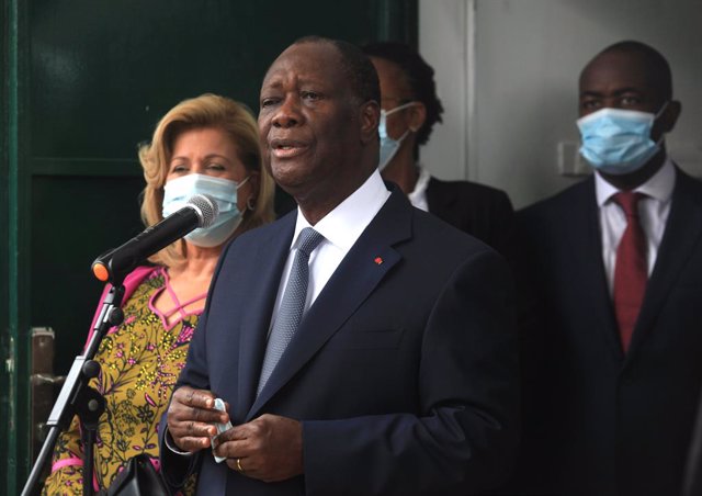 Archivo - El presidente de Costa de Marfil, Alassane Ouattara