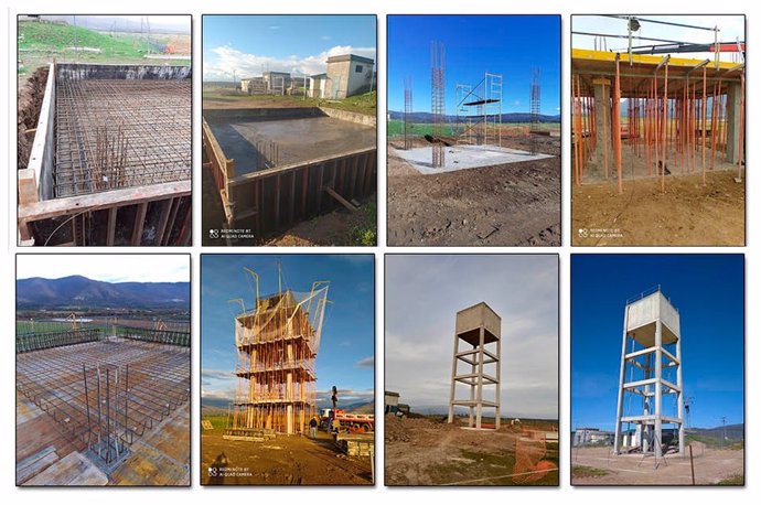 La Diputación de Cáceres construye un nuevo depósito de abastecimiento de agua en La Granja