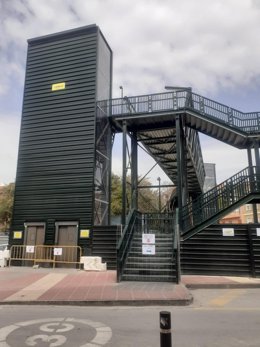 Situación de la pasarela de Santiago el Mayor (Plataforma ProSOterramiento)