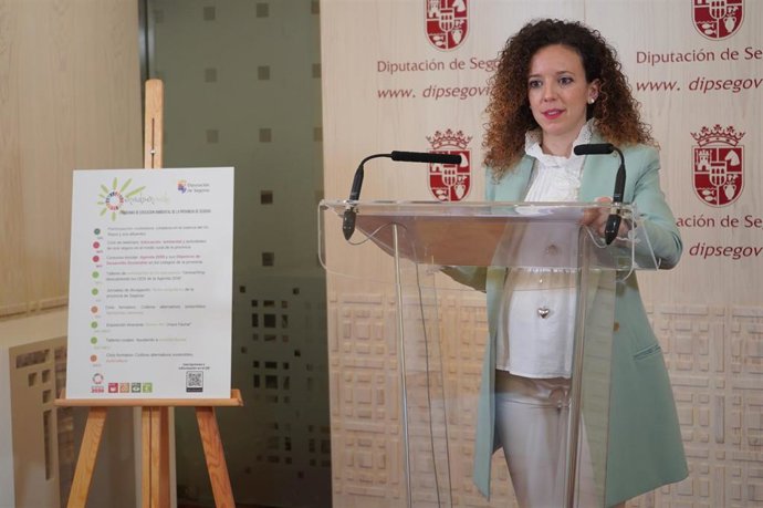 Otero durante la presentación de 'Educa en verde'