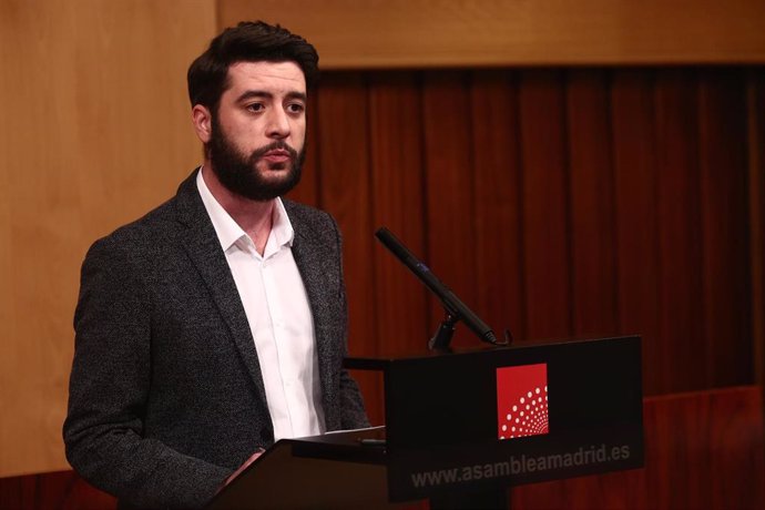 El portavoz del Grupo Parlamentario de Ciudadanosen la Asamblea de Madrid, César Zafra
