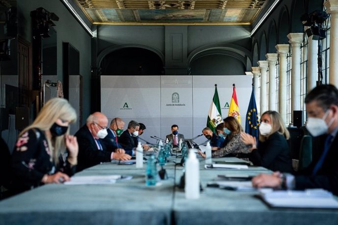 Imagen de 23 de marzo de la reunión del Consejo de Gobierno.