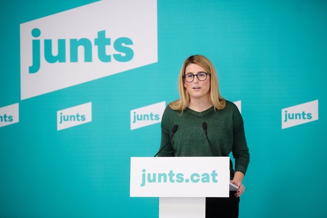 La vicepresidenta de Junts, Elsa Artadi. Foto de archivo.