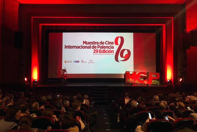 Imagen de una sesión de la Semana Internacional de Cine de Palencia. Foto de Archivo.