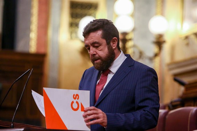 Archivo - El diputado de Cs Miguel Ángel Gutiérrez en una imagen de archivo.