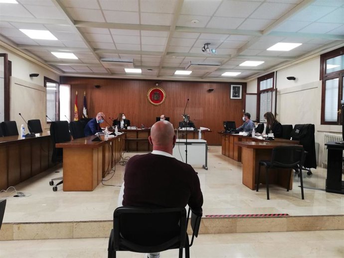 El hombre condenado por una violenta agresión en Manacor, este martes en la Audiencia Provincial.